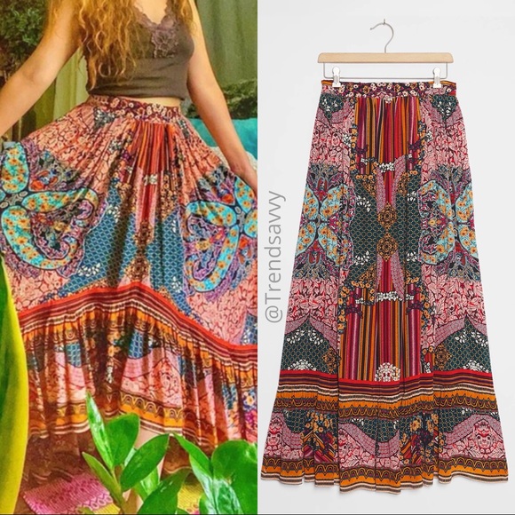 Anthropologie Dresses & Skirts - NWT ANTHROPOLOGIE Bhanuni by Jyoti Maxi Skirt XL